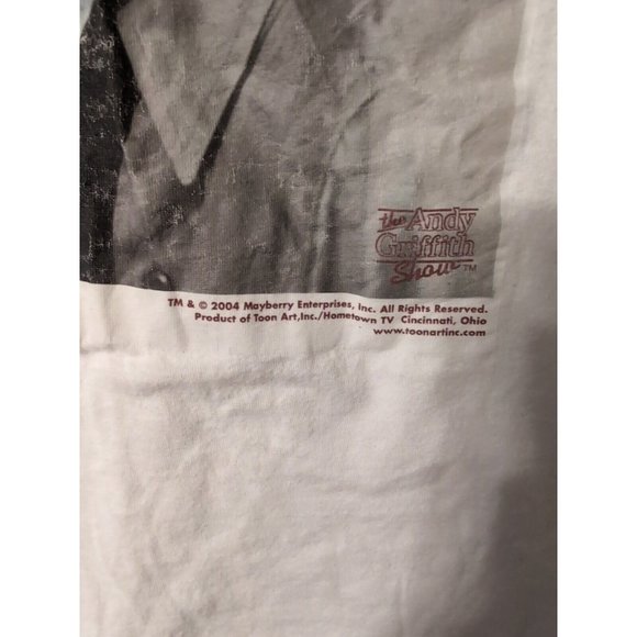 Andy Griffith Show Barney Fife Nip It Graphic White T Shirt Size 2XL 2004 - Picture 3 of 5